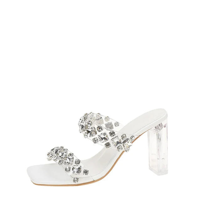 Crystal Transparent Sandals-Modern Baby Las Vegas
