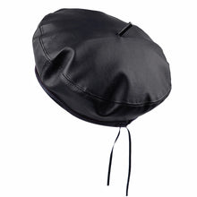 Load image into Gallery viewer, Leather Beret Hat
