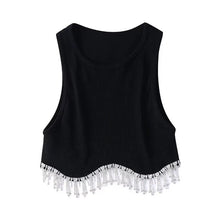 Load image into Gallery viewer, Diamond Tassel Tank Top
