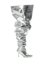 Load image into Gallery viewer, Metallic High Scrunch Boots

