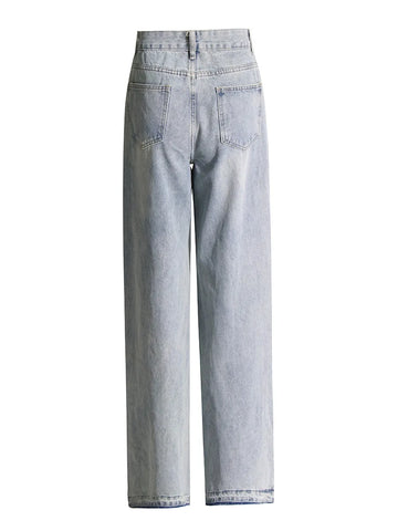 Speckled Crystal Denim Jeans-Modern Baby Las Vegas