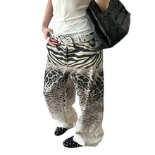 Load image into Gallery viewer, 3D Wild Print Denim Jeans
