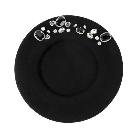 Rhinestone Beret Hat-Modern Baby Las Vegas