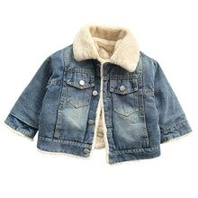 Load image into Gallery viewer, Denim + Teddy Jacket
