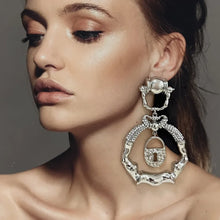 Load image into Gallery viewer, Hanging Keyhole Earrings

