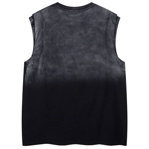 Vintage Gradient Sleeveless T-Shirt