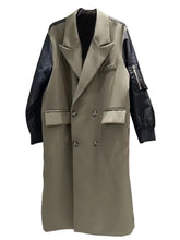 Load image into Gallery viewer, Patch Blazer Trench Coat
