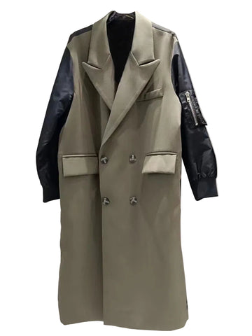 Patch Blazer Trench Coat