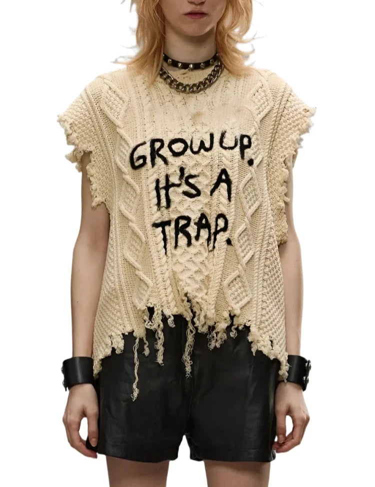 Sleeveless Grow Up Sweater