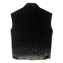 Load image into Gallery viewer, Silver Studded Denim Vest
