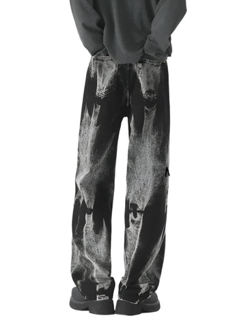 Tie-Dye Wide-Leg Denim Jeans-Modern Baby Las Vegas