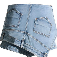 Load image into Gallery viewer, Asymmetrical Denim Skort
