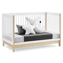 Load image into Gallery viewer, Two Color Wood 4-In-1 Convertible Crib
