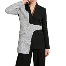 Load image into Gallery viewer, Colorblock Spliced Pocket Chic Jacket
