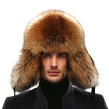 Load image into Gallery viewer, Fur Leather Bomber Hat
