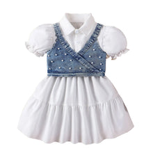 Load image into Gallery viewer, Pearl Vest Patch Dress
