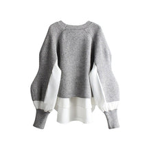 Load image into Gallery viewer, Patch Knitted Sweater Top
