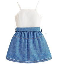 Load image into Gallery viewer, Butterfly Denim Skirt Set
