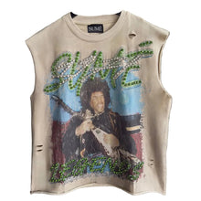 Load image into Gallery viewer, Crystal Letter Sleeveless Top
