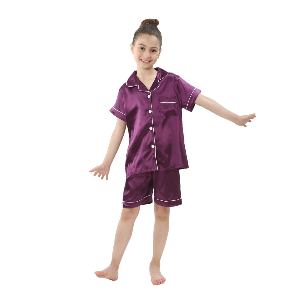 Satin Button Pajamas