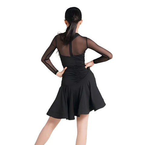 Mesh Sleeve Hollow Out Dress-Modern Baby Las Vegas