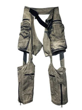 Load image into Gallery viewer, Hollow Asymmetric Distressed Overalls | Modern Baby Las Vegas
