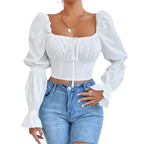 Long Sleeve Crop Top-Modern Baby Las Vegas