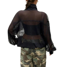 Load image into Gallery viewer, Striped Mesh Top
