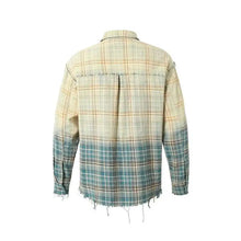 Load image into Gallery viewer, Ombre Rivet Plaid Top

