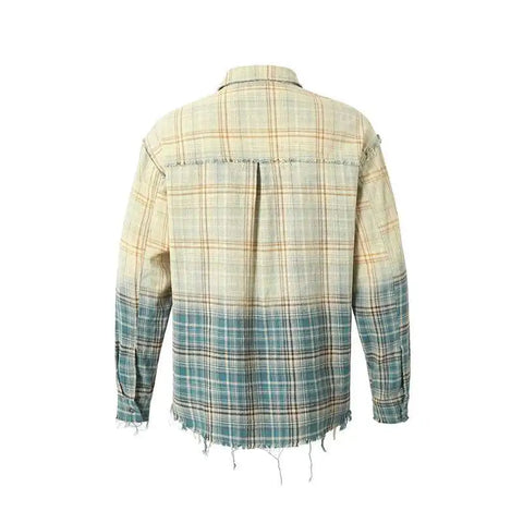 Ombre Rivet Plaid Top-Modern Baby Las Vegas