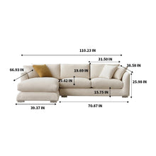 Load image into Gallery viewer, Cloud Down Filled Chaise Sofa
