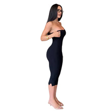 Load image into Gallery viewer, Black Strapless Tube Top Jumpsuit
