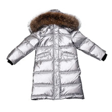 Load image into Gallery viewer, Metallic Ribbed Down Jacket
