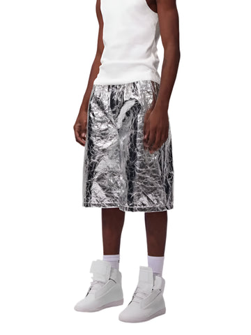 Crinkled Baggy Metallic Boxer Shorts-Modern Baby Las Vegas