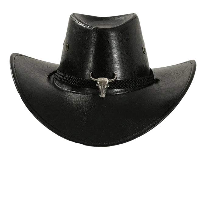 Vintage Leather Western Cowboy Hat-Modern Baby Las Vegas