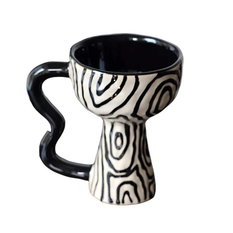 Modern Irregular Shaped Ceramic Mug