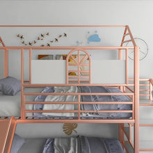 Load image into Gallery viewer, Twin House Bed With Ladder And Slide
