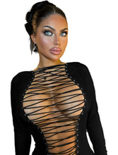 Load image into Gallery viewer, Reversible Lace Up Mini Dress
