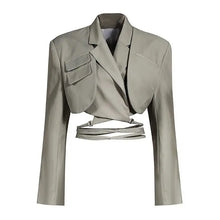Load image into Gallery viewer, Bandage Blazer Top
