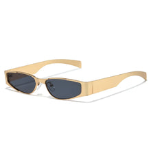 Load image into Gallery viewer, Gold Small Frame Metal Sunglasses

