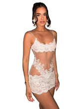 Load image into Gallery viewer, 3D Transparent Lace Minni Dress
