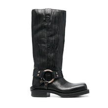 Load image into Gallery viewer, Square Toe Belted Buckle Boots
