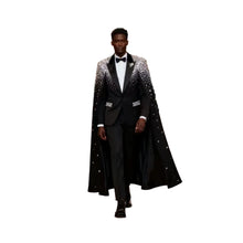 Load image into Gallery viewer, Luxury Ombre Crystal Caped Suit
