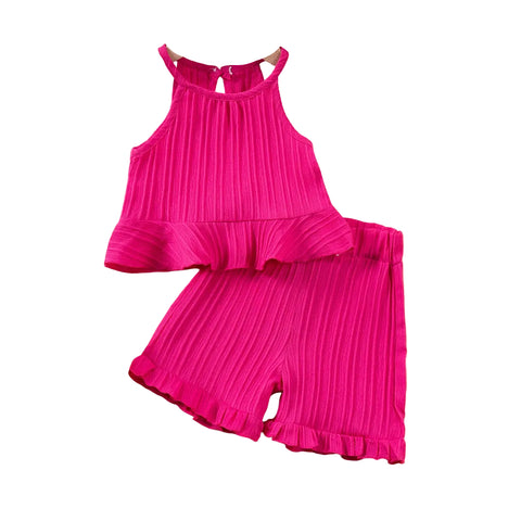 Ruffle Short Set