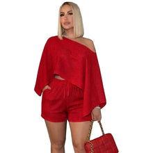 Load image into Gallery viewer, Off Shoulder Top and Short Set
