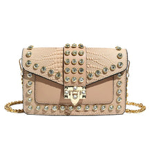 Load image into Gallery viewer, Luxury Rivet Diamond Leather Handbag
