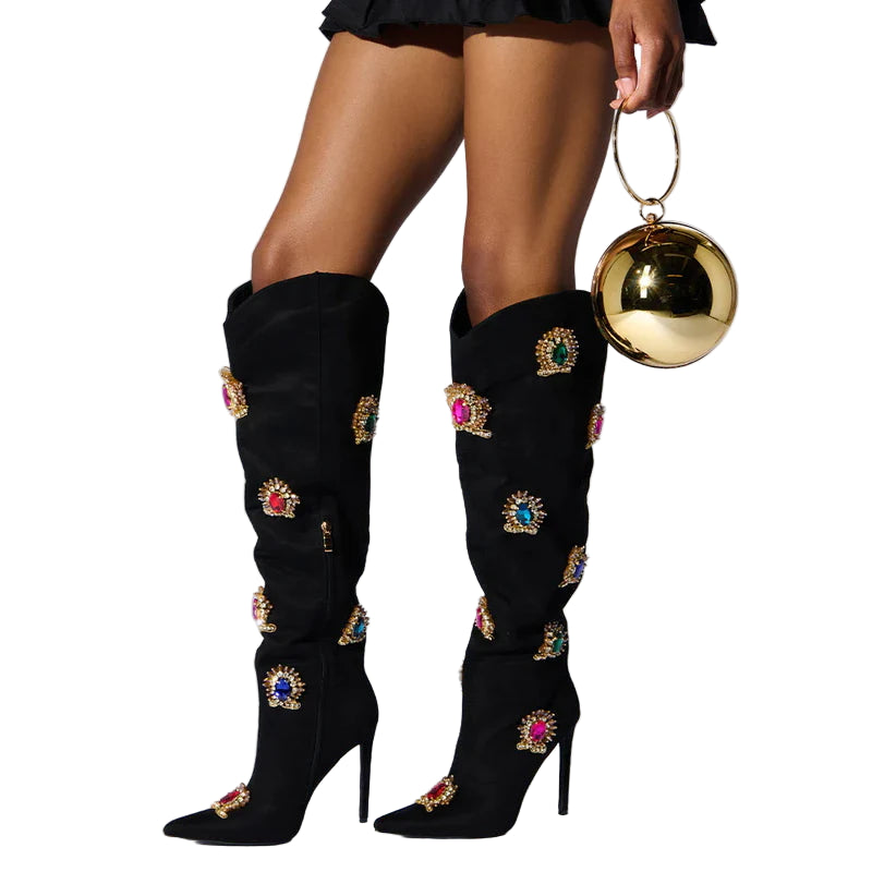 Colored Crystal Boots-Modern Baby Las Vegas