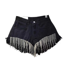 Load image into Gallery viewer, Tassel Denim Shorts
