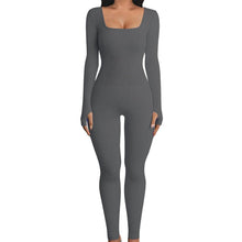 Load image into Gallery viewer, Ribbed Square Neck Jumpsuit
