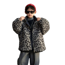 Load image into Gallery viewer, Thick Leopard Zipper Jacket

